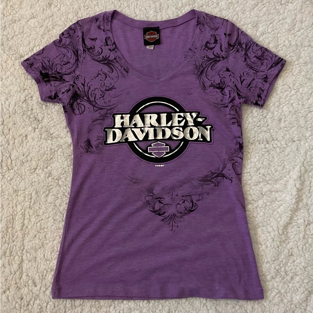 Harley-Davidson Lavender Graphic Tee